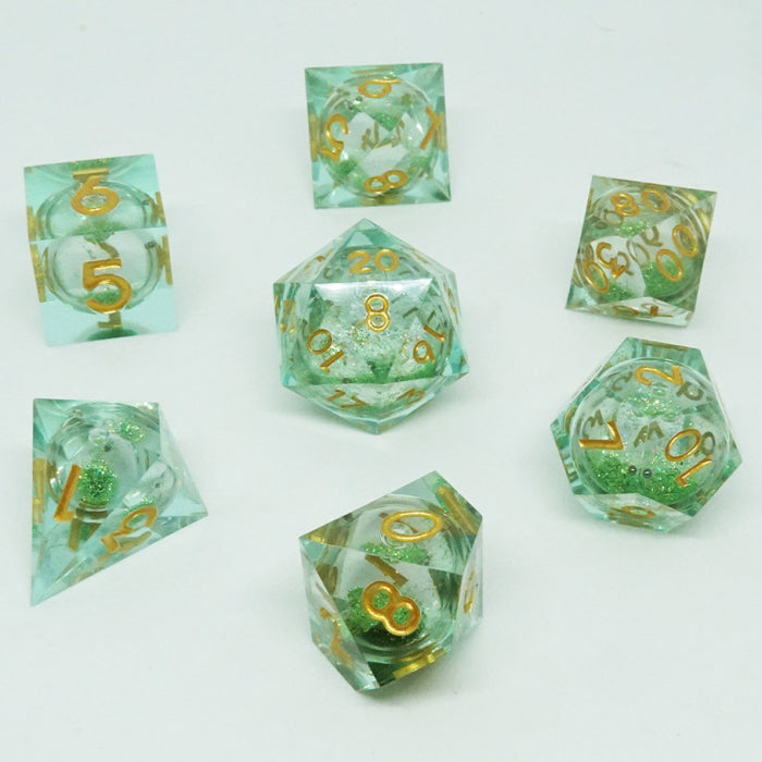 Chronicle Liquid Core Poly 7 Dice Set: Dragonscale | Dragon's Lair Comics and Fantasy Houston TX