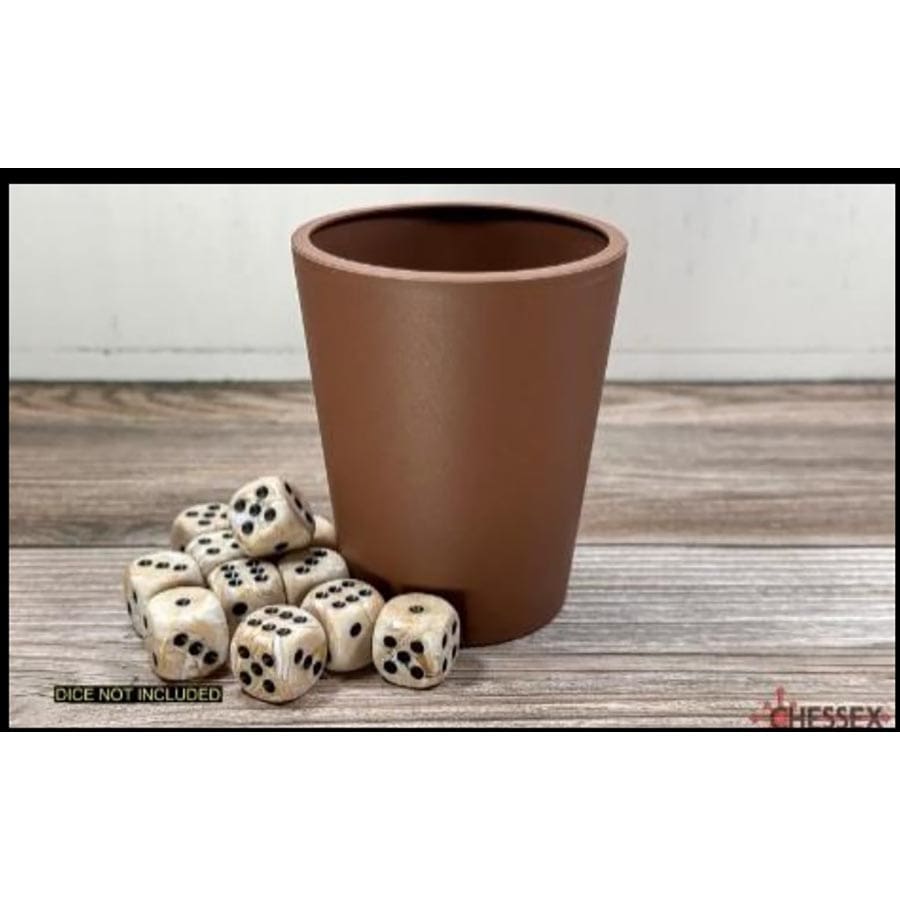 Chessex Flexible Dice Cup: Brown | Dragon's Lair Comics and Fantasy Houston TX