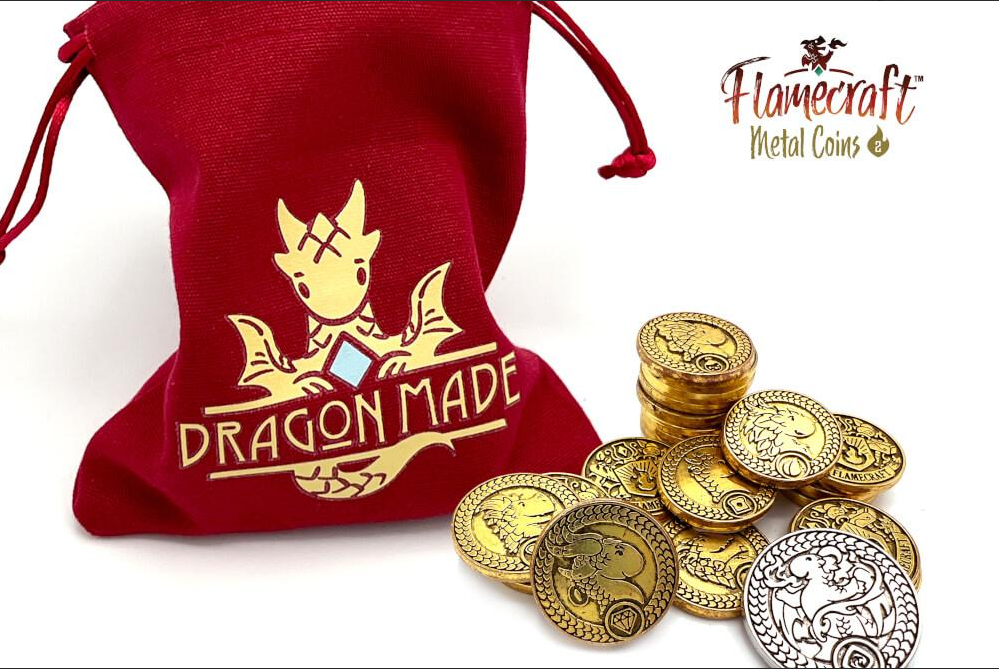 Flamecraft: Deluxe Components - Metal Coins | Dragon's Lair Comics and Fantasy Houston TX