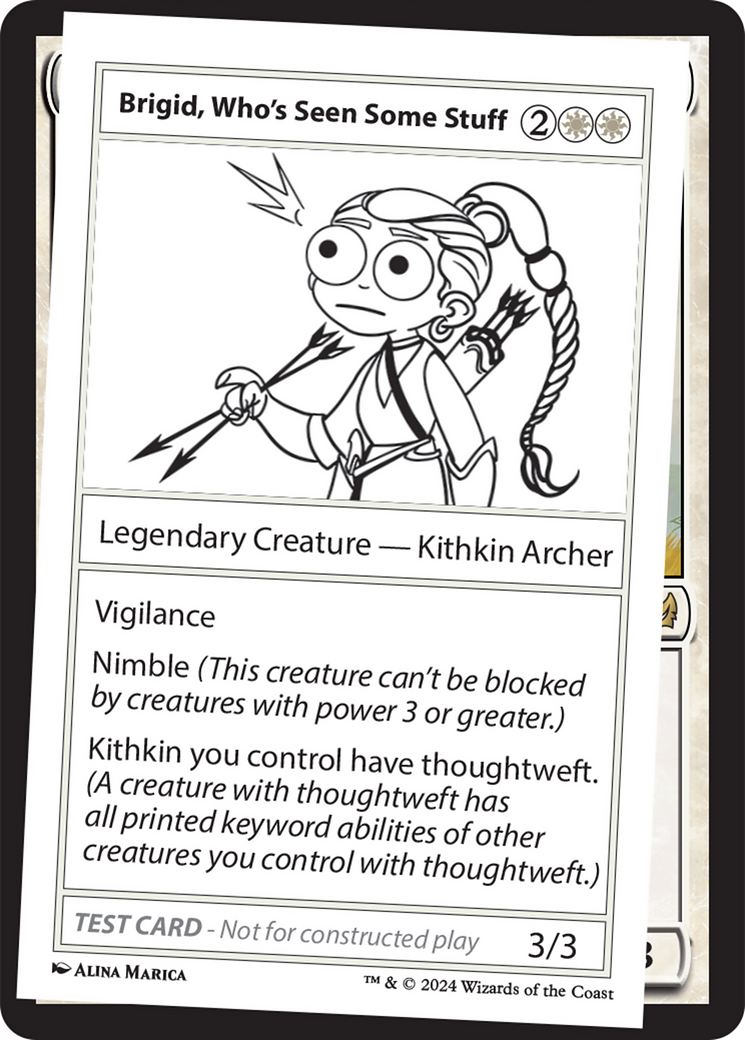 Brigid, Who's Seen Some Stuff [Mystery Booster 2 Playtest Cards] | Dragon's Lair Comics and Fantasy Houston TX