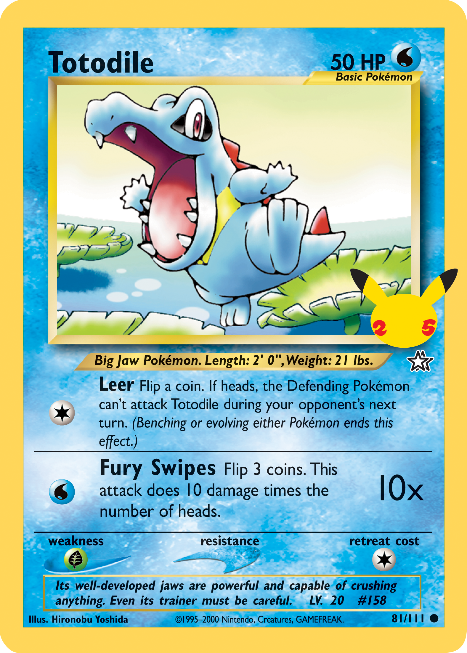 Totodile (81/111) (Jumbo Card) [First Partner Pack] | Dragon's Lair Comics and Fantasy Houston TX