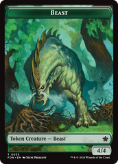 Dog // Beast (0033) Double-Sided Token [Foundations Tokens] | Dragon's Lair Comics and Fantasy Houston TX