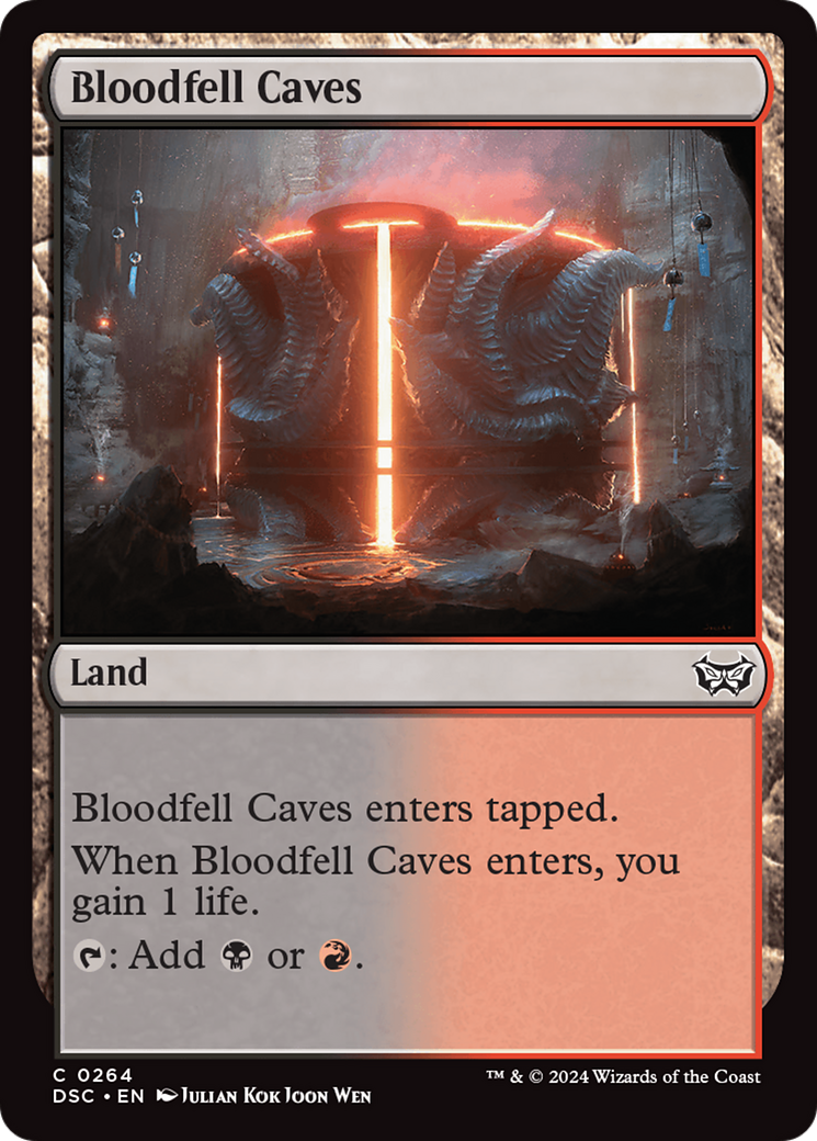 Bloodfell Caves [Duskmourn: House of Horror Commander] | Dragon's Lair Comics and Fantasy Houston TX