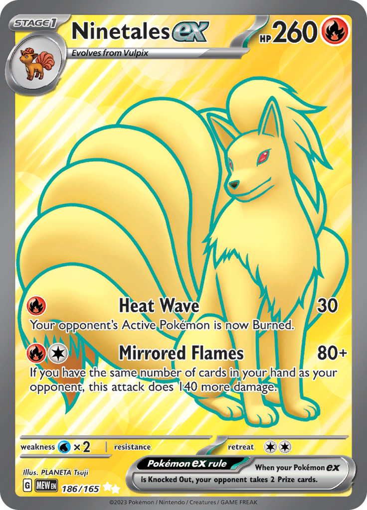 Ninetales ex (186/165) [Scarlet & Violet 151] | Dragon's Lair Comics and Fantasy Houston TX