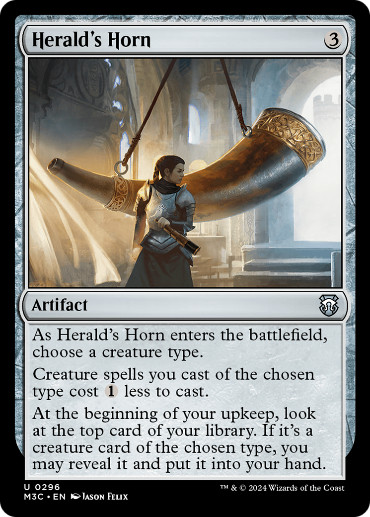 Herald's Horn (Ripple Foil) [Modern Horizons 3 Commander] | Dragon's Lair Comics and Fantasy Houston TX