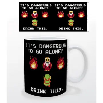 Pyramid America: Zelda - Drink This Mug 11 oz. Ceramic Mug | Dragon's Lair Comics and Fantasy Houston TX