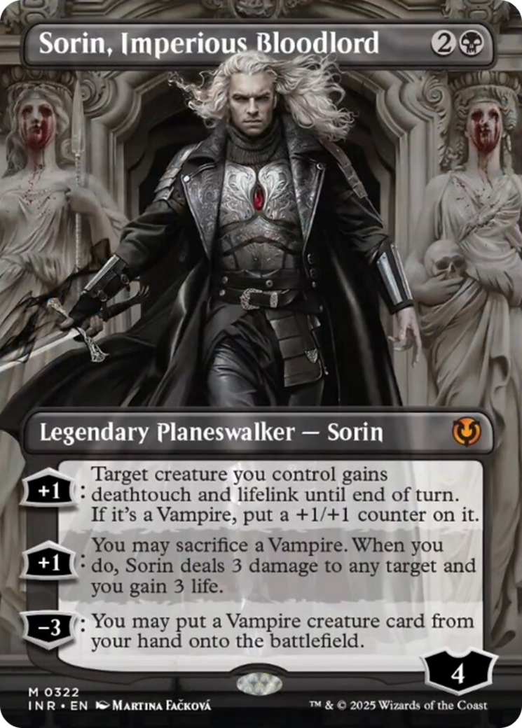 Sorin, Imperious Bloodlord (Borderless) [Innistrad Remastered] | Dragon's Lair Comics and Fantasy Houston TX