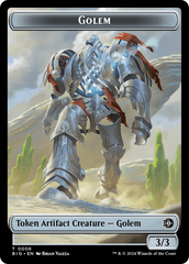 Golem // Plot Double-Sided Token [Outlaws of Thunder Junction: The Big Score Tokens] | Dragon's Lair Comics and Fantasy Houston TX