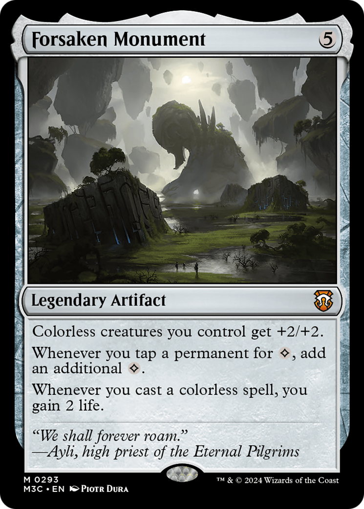 Forsaken Monument (Ripple Foil) [Modern Horizons 3 Commander] | Dragon's Lair Comics and Fantasy Houston TX