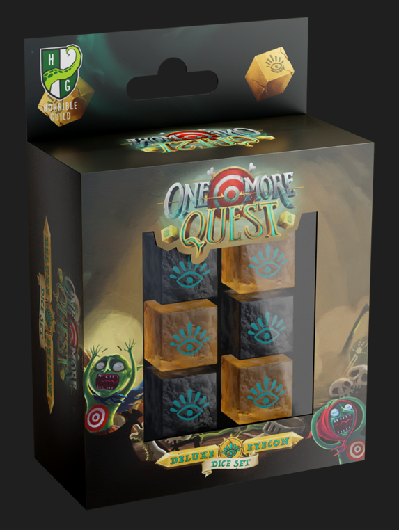 DNR - One More Quest D6 Dice Set: Deluxe Eyecon | Dragon's Lair Comics and Fantasy Houston TX