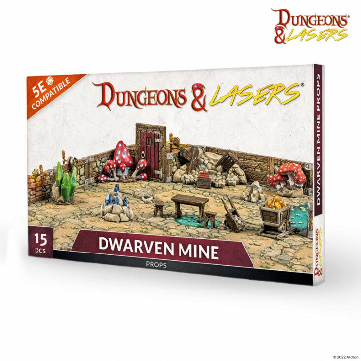 Dungeons and Lasers: Half-Height Walls - Dwarven Mine Props | Dragon's Lair Comics and Fantasy Houston TX