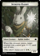 Bat // Intrepid Rabbit Double-Sided Token [Bloomburrow Tokens] | Dragon's Lair Comics and Fantasy Houston TX