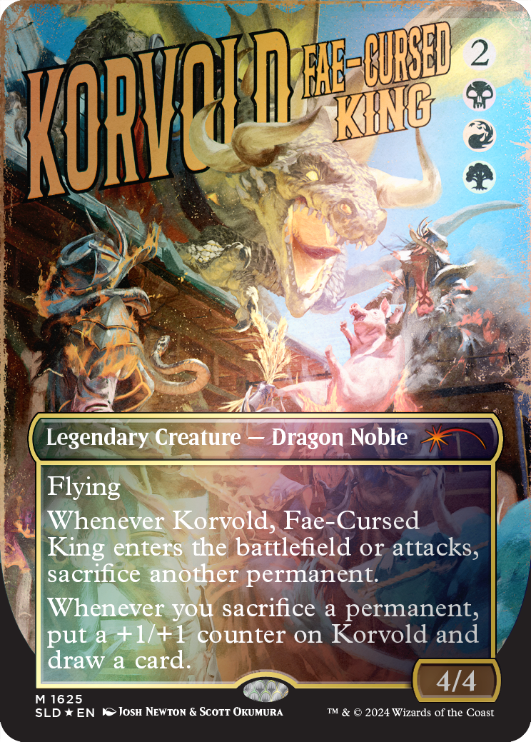 Korvold, Fae-Cursed King (Rainbow Foil) [Secret Lair Drop Series] | Dragon's Lair Comics and Fantasy Houston TX