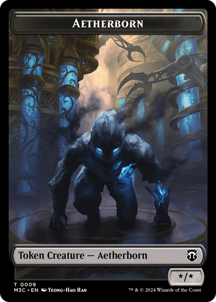 Aetherborn // Thopter Double-Sided Token [Modern Horizons 3 Commander Tokens] | Dragon's Lair Comics and Fantasy Houston TX