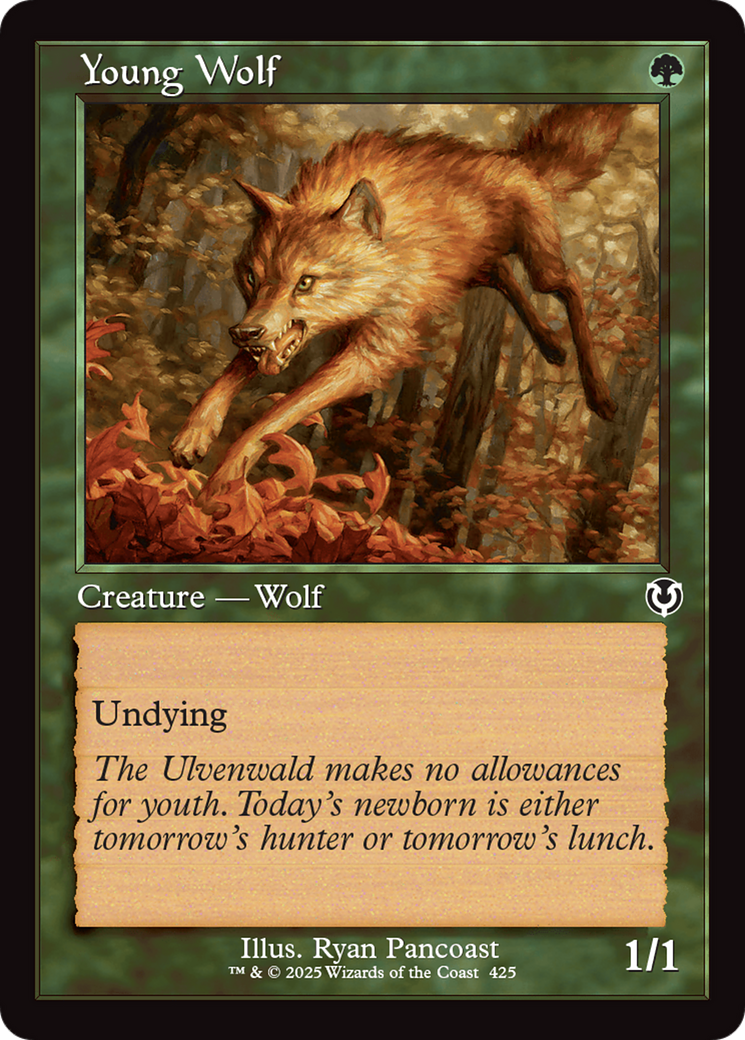 Young Wolf (Retro Frame) [Innistrad Remastered] | Dragon's Lair Comics and Fantasy Houston TX