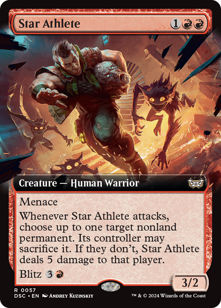 Star Athlete (Extended Art) [Duskmourn: House of Horror Commander] | Dragon's Lair Comics and Fantasy Houston TX