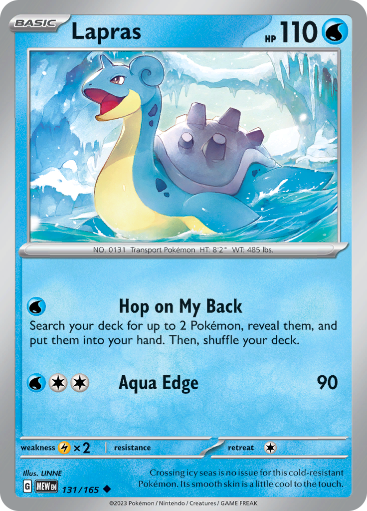 Lapras (131/165) [Scarlet & Violet 151] | Dragon's Lair Comics and Fantasy Houston TX