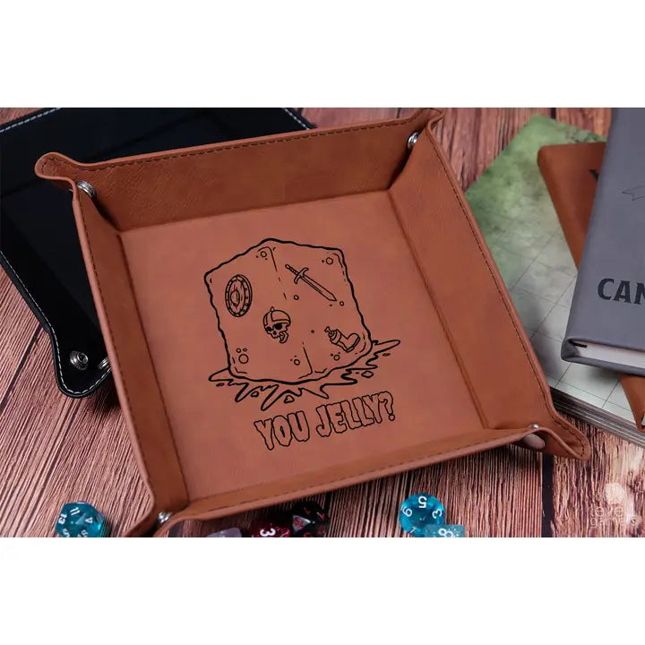 Level 1 Gamers Square Leatherette Dice Tray, Assorted Styles | Dragon's Lair Comics and Fantasy Houston TX