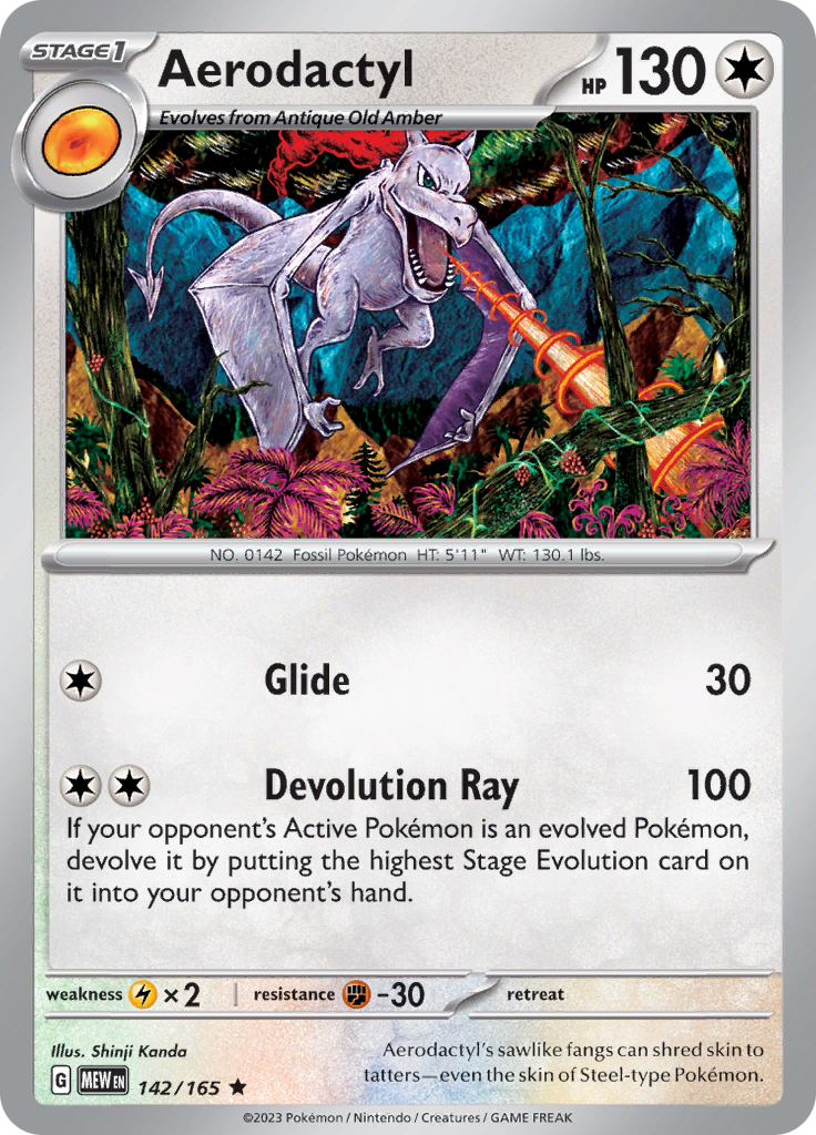 Aerodactyl (142/165) [Scarlet & Violet 151] | Dragon's Lair Comics and Fantasy Houston TX