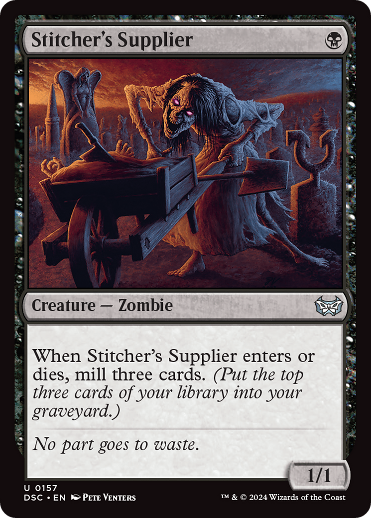 Stitcher's Supplier [Duskmourn: House of Horror Commander] | Dragon's Lair Comics and Fantasy Houston TX