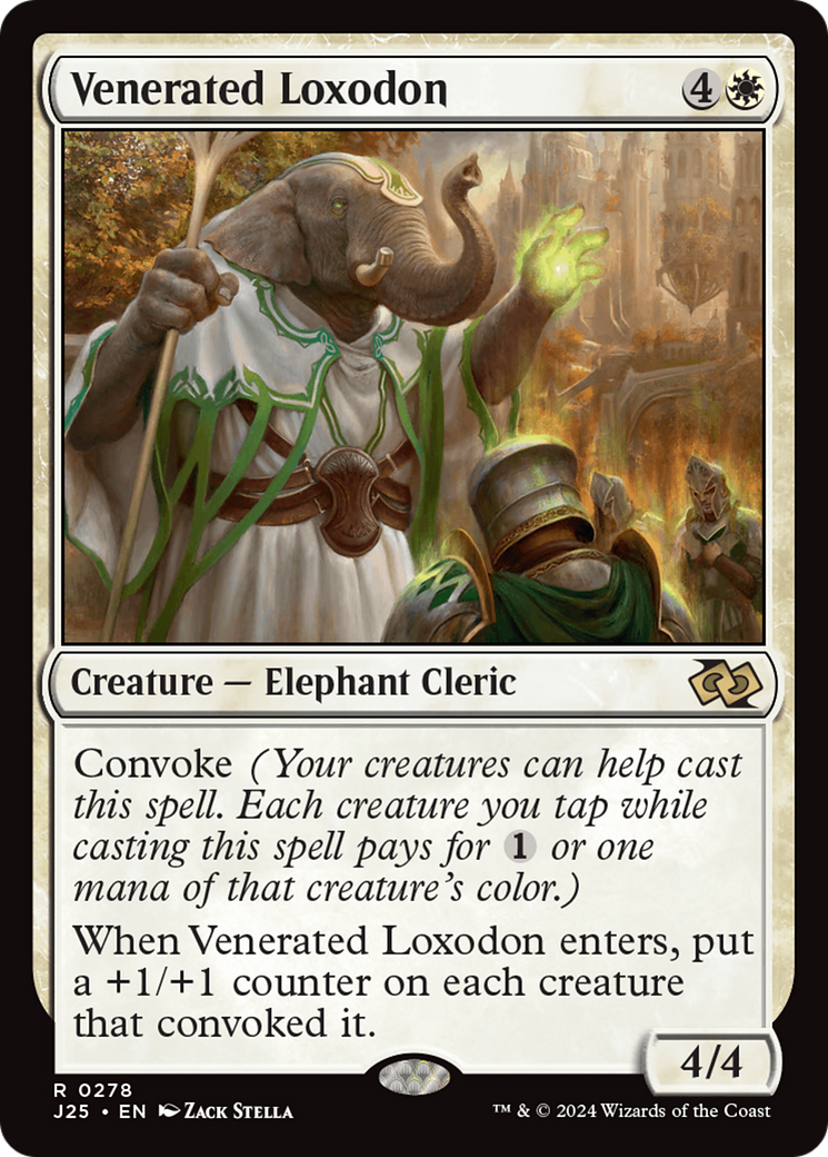 Venerated Loxodon [Foundations Jumpstart] | Dragon's Lair Comics and Fantasy Houston TX