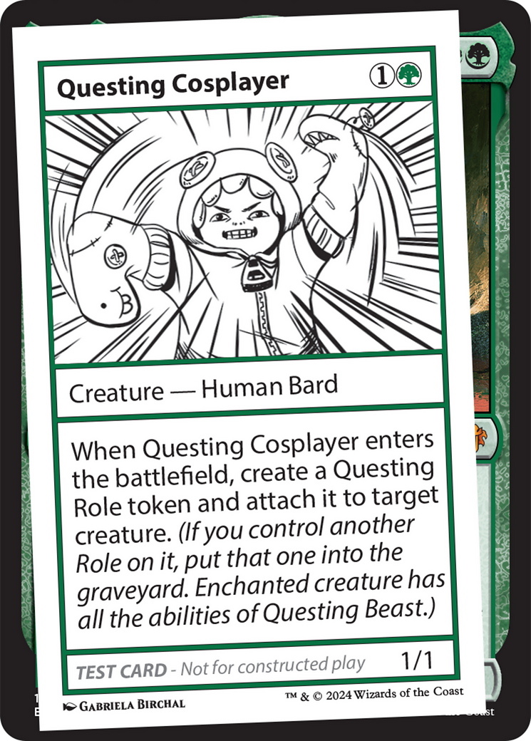 Questing Cosplayer [Mystery Booster 2 Playtest Cards] | Dragon's Lair Comics and Fantasy Houston TX