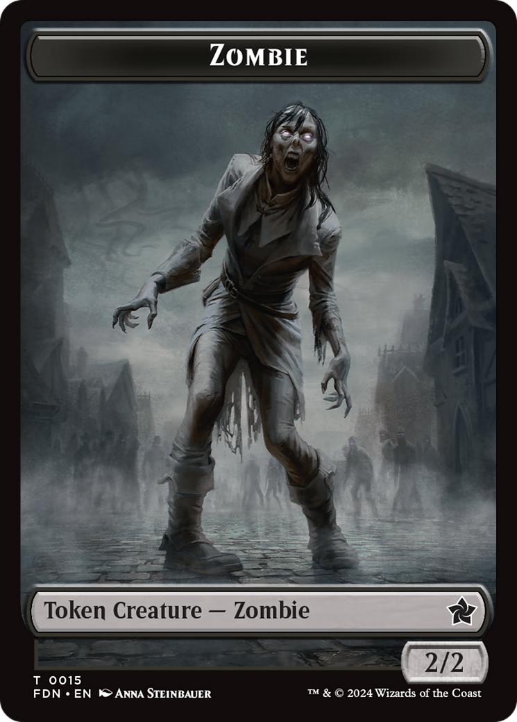 Rat (0014) // Zombie Double-Sided Token [Foundations Tokens] | Dragon's Lair Comics and Fantasy Houston TX