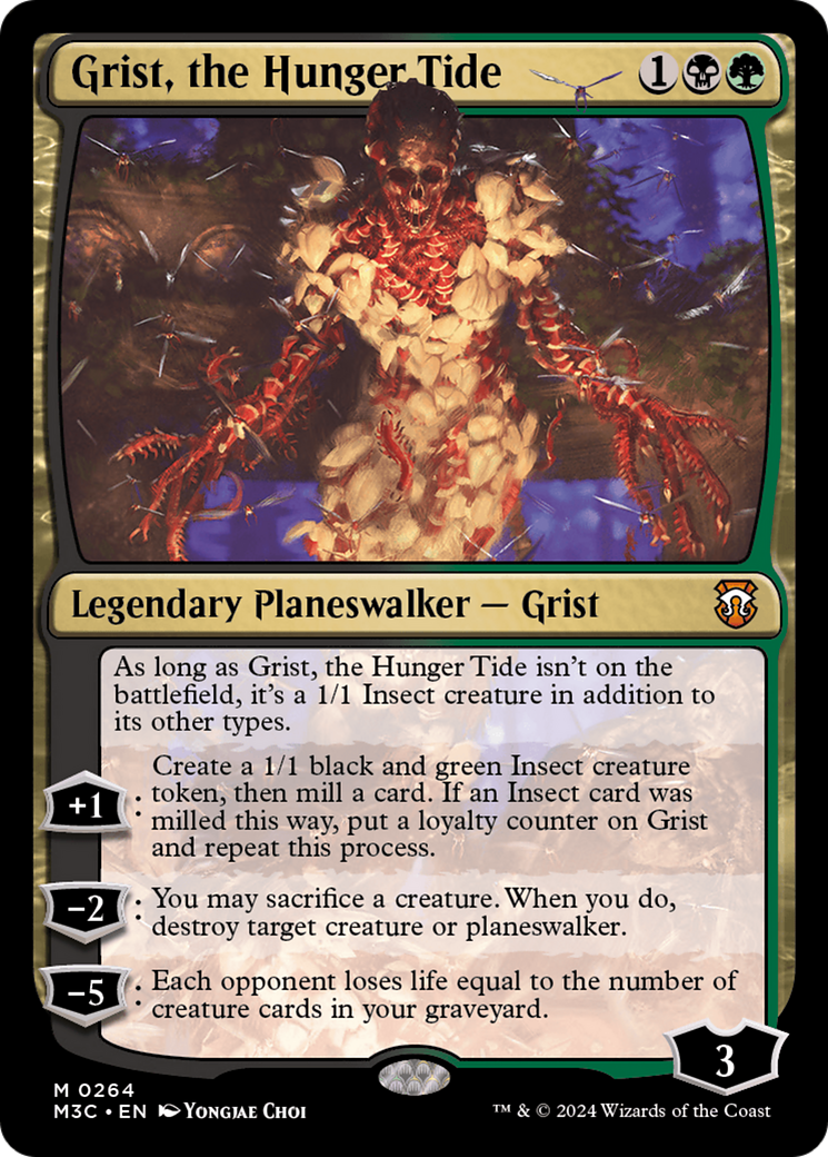 Grist, the Hunger Tide (Ripple Foil) [Modern Horizons 3 Commander] | Dragon's Lair Comics and Fantasy Houston TX