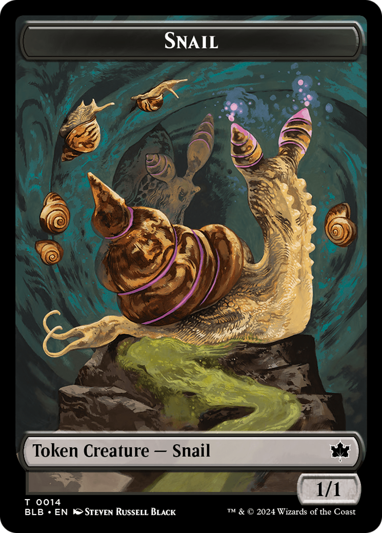 Snail // Thundertrap Trainer Double-Sided Token [Bloomburrow Tokens] | Dragon's Lair Comics and Fantasy Houston TX