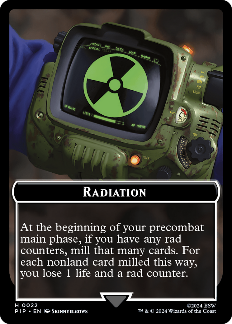 Radiation // Soldier (0004) Double-Sided Token [Fallout Tokens] | Dragon's Lair Comics and Fantasy Houston TX