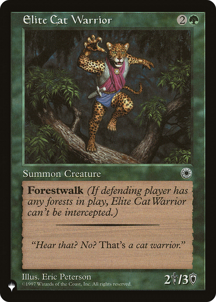 Elite Cat Warrior (Flavor Text) [The List] | Dragon's Lair Comics and Fantasy Houston TX