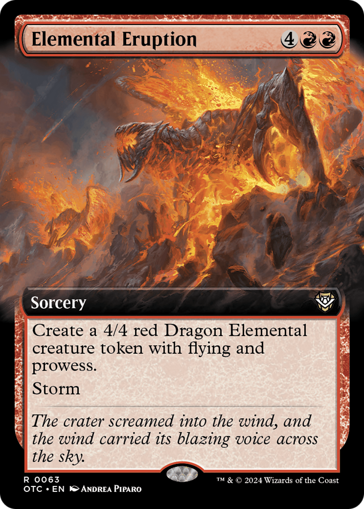 Elemental Eruption (Extended Art) [Outlaws of Thunder Junction Commander] | Dragon's Lair Comics and Fantasy Houston TX