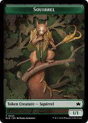 Squirrel // Food Double-Sided Token [Bloomburrow Tokens] | Dragon's Lair Comics and Fantasy Houston TX