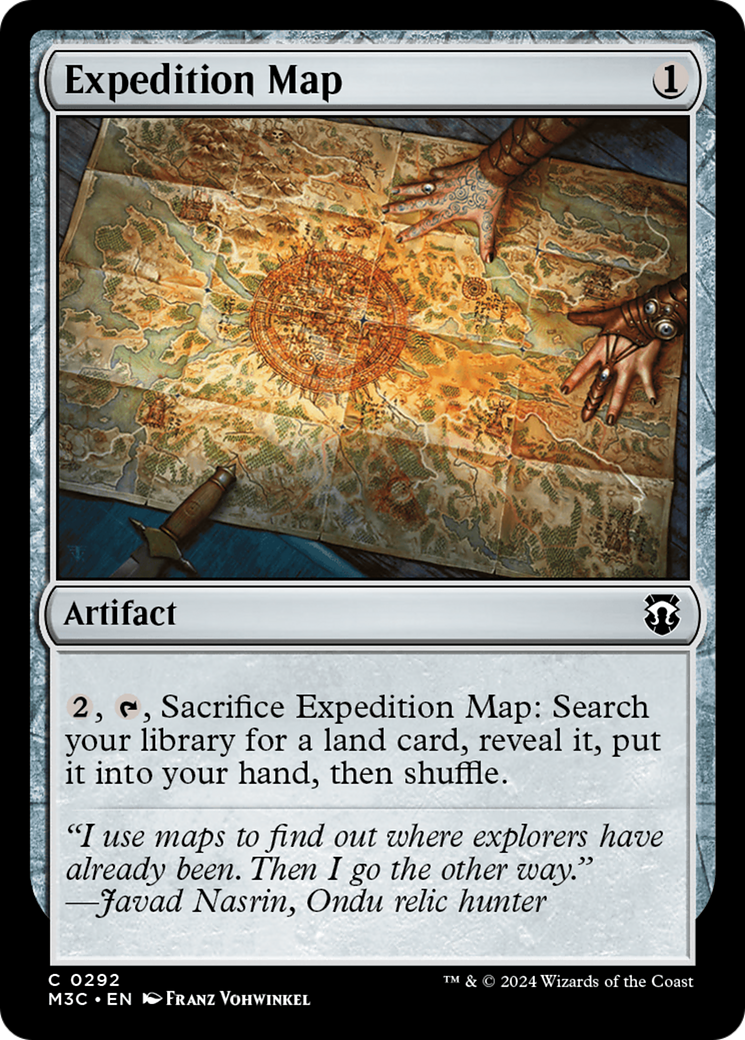 Expedition Map (Ripple Foil) [Modern Horizons 3 Commander] | Dragon's Lair Comics and Fantasy Houston TX