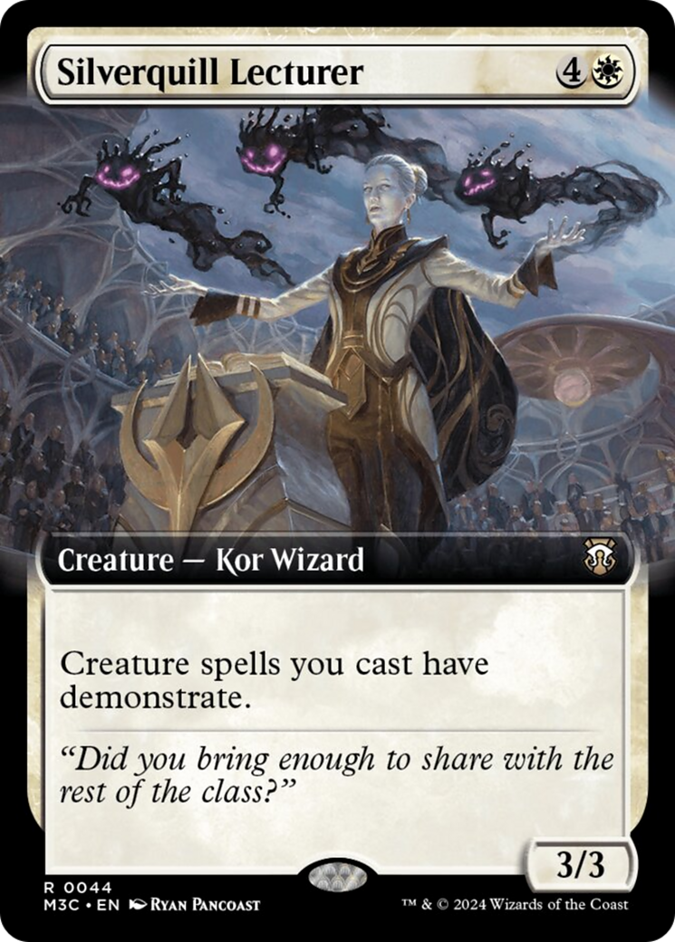 Silverquill Lecturer (Extended Art) (Ripple Foil) [Modern Horizons 3 Commander] | Dragon's Lair Comics and Fantasy Houston TX