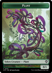 Plant // Sand Warrior Double-Sided Token [Outlaws of Thunder Junction Commander Tokens] | Dragon's Lair Comics and Fantasy Houston TX