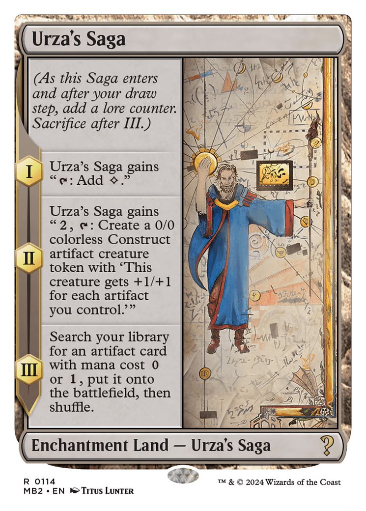 Urza's Saga (White Border) [Mystery Booster 2] | Dragon's Lair Comics and Fantasy Houston TX