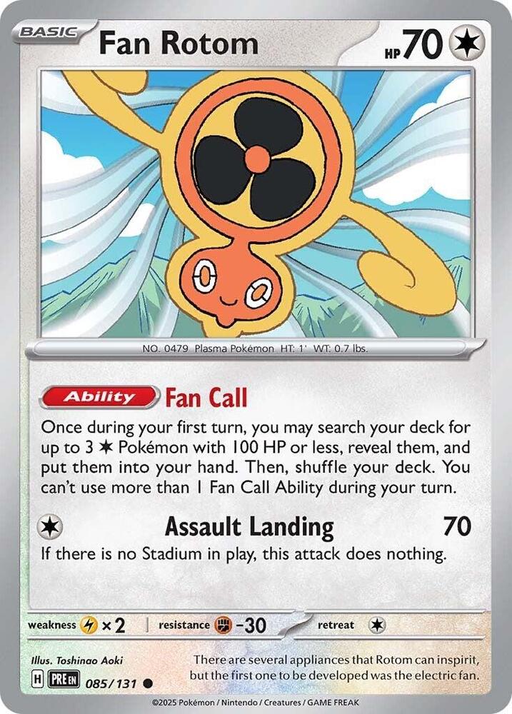 Fan Rotom (085/131) [Scarlet & Violet: Prismatic Evolutions] | Dragon's Lair Comics and Fantasy Houston TX