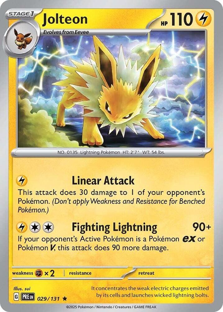 Jolteon (029/131) [Scarlet & Violet: Prismatic Evolutions] | Dragon's Lair Comics and Fantasy Houston TX