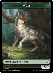 Goat // Wolf (032) Double-Sided Token [Bloomburrow Commander Tokens] | Dragon's Lair Comics and Fantasy Houston TX