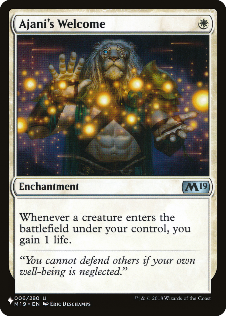 Ajani's Welcome [The List Reprints] | Dragon's Lair Comics and Fantasy Houston TX