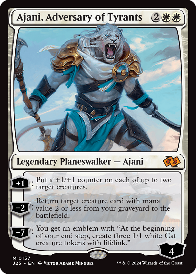 Ajani, Adversary of Tyrants [Foundations Jumpstart] | Dragon's Lair Comics and Fantasy Houston TX