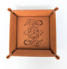 NTSD Gaming Square Leatherette Dice Tray, Assorted Styles | Dragon's Lair Comics and Fantasy Houston TX