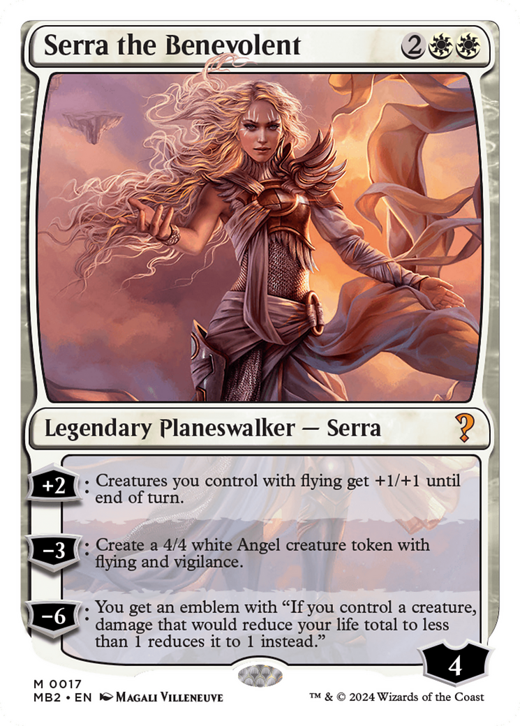 Serra the Benevolent (White Border) [Mystery Booster 2] | Dragon's Lair Comics and Fantasy Houston TX