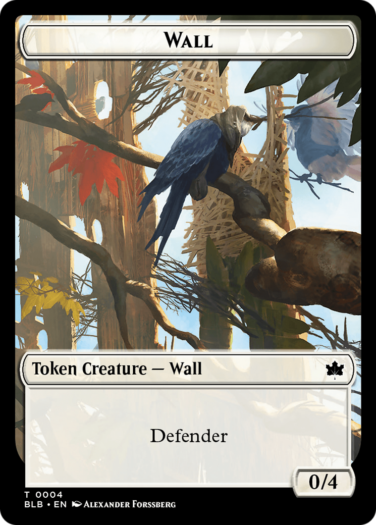 Wall // Intrepid Rabbit Double-Sided Token [Bloomburrow Tokens] | Dragon's Lair Comics and Fantasy Houston TX