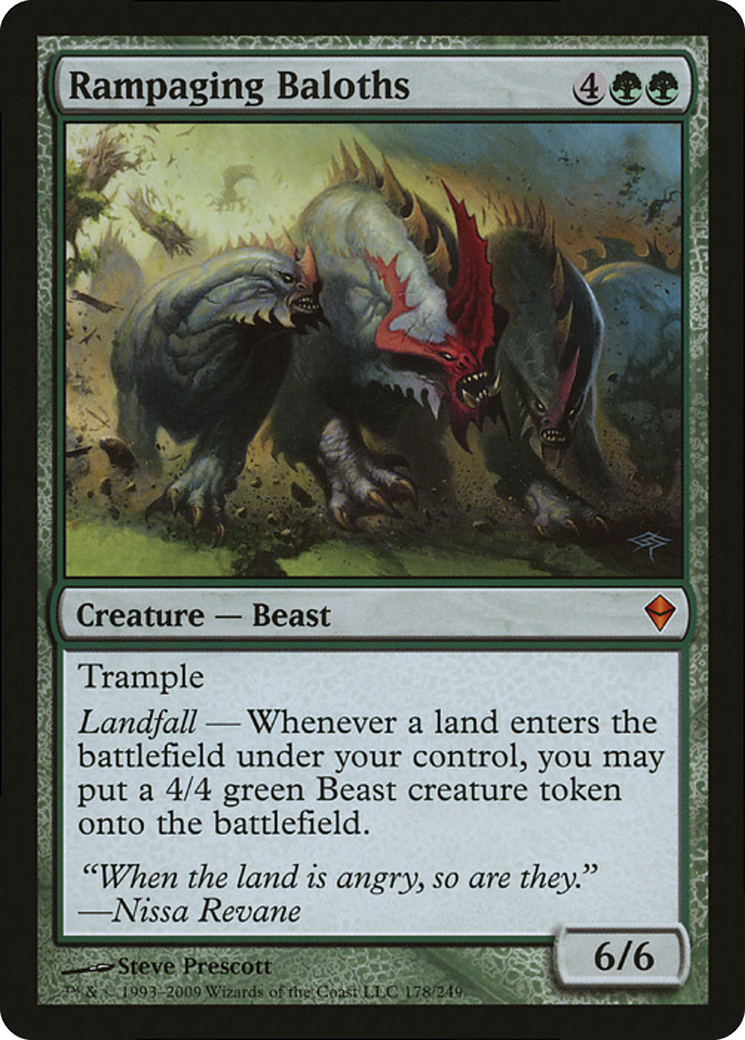 Rampaging Baloths (Zendikar) (Oversized) [Oversize Cards] | Dragon's Lair Comics and Fantasy Houston TX