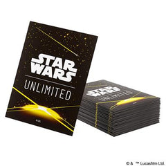 The Star Wars ™: Unlimited Art Sleeves Black Yellow | Dragon's Lair Comics and Fantasy Houston TX