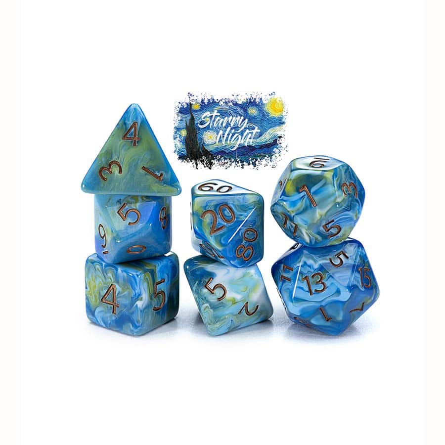 Gate Keeper Games Van Gogh Dice: Starry Night | Dragon's Lair Comics and Fantasy Houston TX