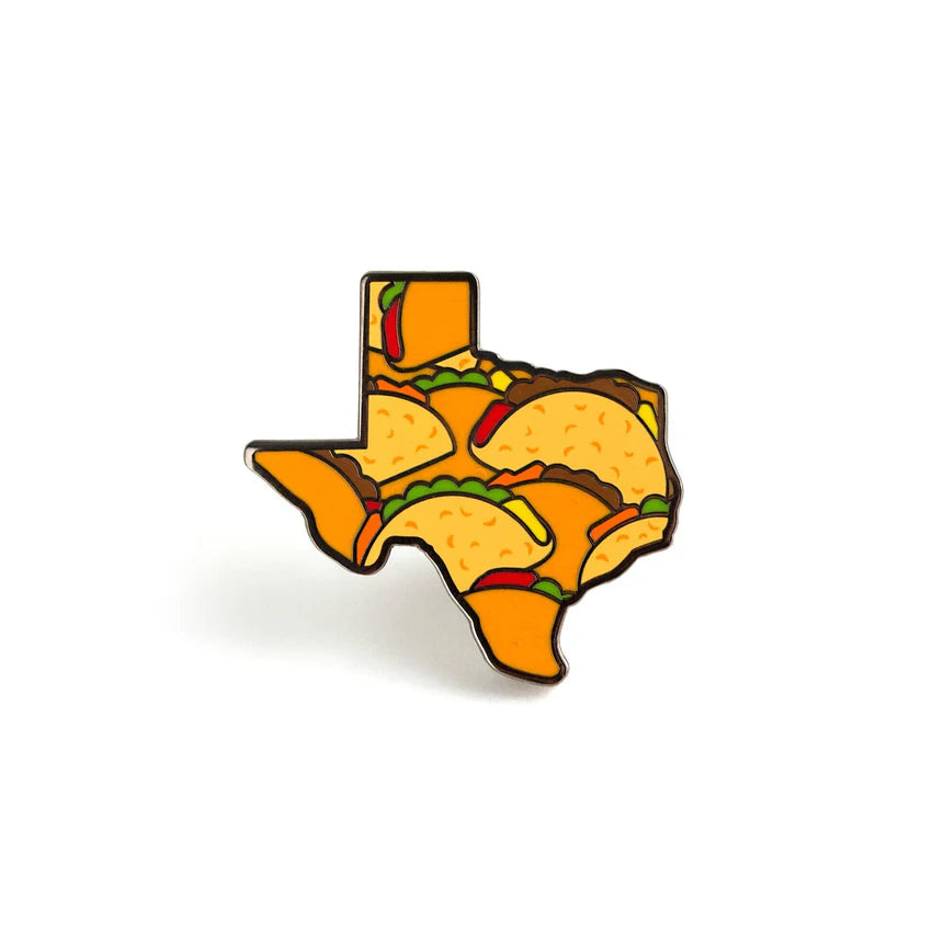 Texas Tacos Enamel Pin | Dragon's Lair Comics and Fantasy Houston TX