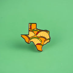 Texas Tacos Enamel Pin | Dragon's Lair Comics and Fantasy Houston TX